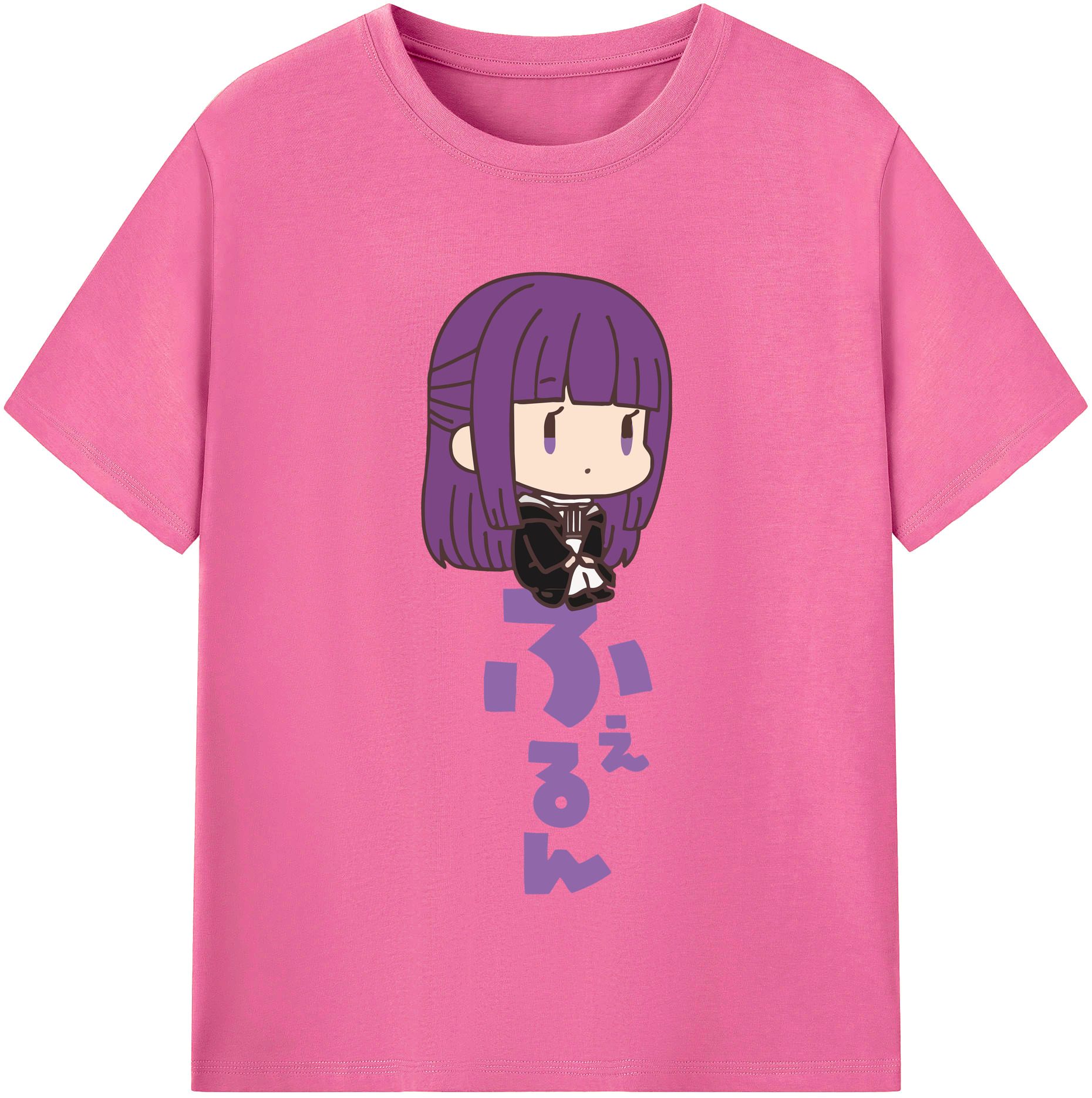 （画像用） 葬送のフリーレン Frieren レディースカジュアルプリントTシャツ（綿100％）